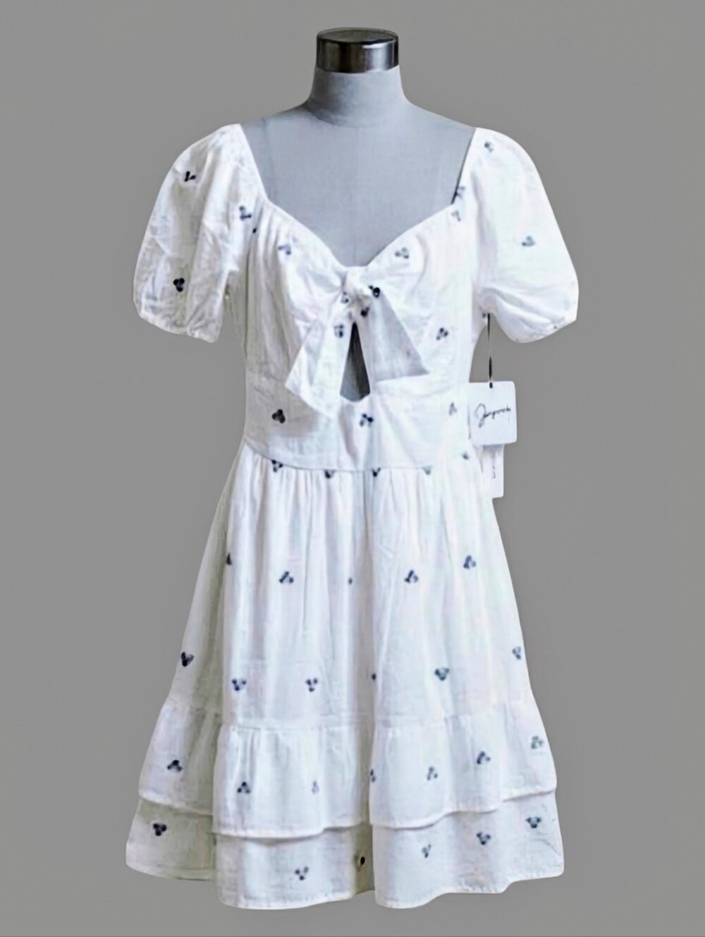 NEW Japna Cotton Tiered White Dress